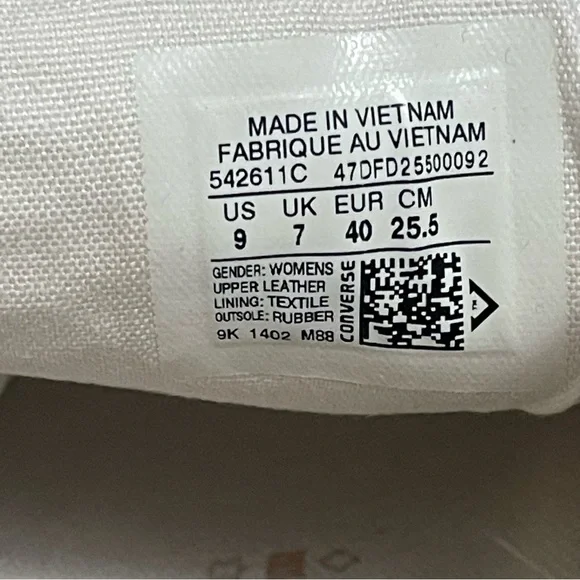 Converse Women's Metallic Rose Gold Reptile print High-Top All Star Sneakers - Picture 8 of 12